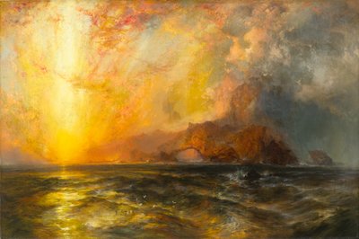 सन 1875-1876 के बीच, आकाश में लाल सूरज ने जमकर तबाही मचाई द्वारा Thomas Moran