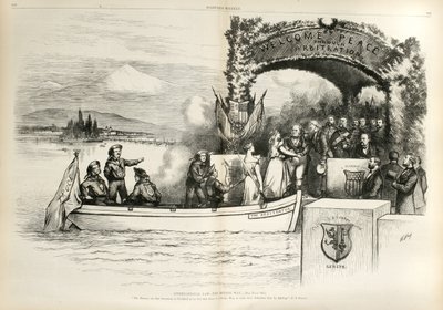 अंतर्राष्ट्रीय कानून - बेहतर तरीका ..., 1874 (लकड़ी उत्कीर्णन) द्वारा थॉमस नास्ट