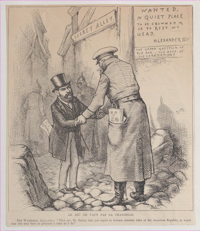 द गेम इज़ नॉट वर्थ ए कैंडल, 1881-83।, 1881-83। द्वारा थॉमस नास्ट