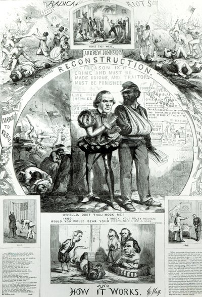पुनर्निर्माण और यह कैसे काम करता है, &39;हार्पर्स वीकली&39; Vol.10,1866 (bw प्रिंट) से द्वारा थॉमस नास्ट