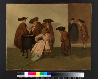 एक इतालवी कॉफी हाउस का इंटीरियर, c.1747-55 द्वारा थॉमस पैच