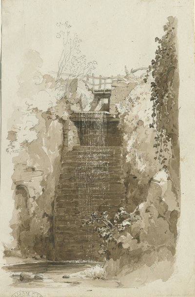 Biddulph - ग्रामीण दृश्य: पेन और वॉश ड्राइंग, 8 जून 1837 (ड्राइंग) द्वारा थॉमस पेप्लो लकड़ी