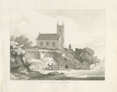 Stonnall Church: पेन और वाश ड्राइंग द्वारा थॉमस पेप्लो लकड़ी