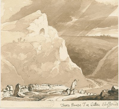 वेटन - "थोर" हाउस टोर ": पेन और वॉश ड्राइंग, एन डी [ 1838] द्वारा थॉमस पेप्लो लकड़ी