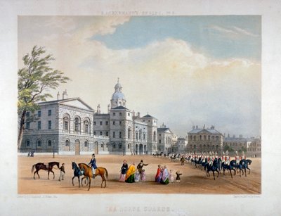 हॉर्स गार्ड्स, वेस्टमिंस्टर, लंदन, 1851 द्वारा थॉमस पिकेन