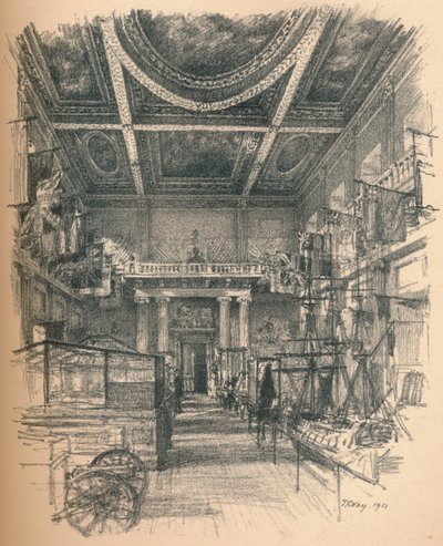 आंतरिक भोज हॉल, व्हाइटहॉल पैलेस, 1902 द्वारा थॉमस रॉबर्ट वे