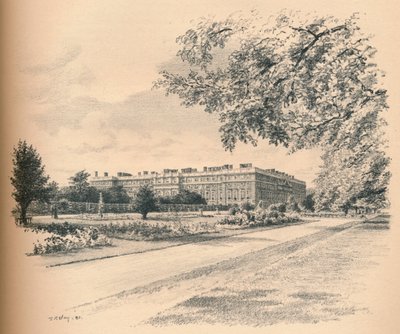 हैम्पटन कोर्ट पैलेस का गार्डन मोर्चों, 1902 द्वारा थॉमस रॉबर्ट वे