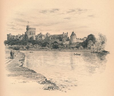 नदी से विंडसर कैसल, 1902 द्वारा थॉमस रॉबर्ट वे