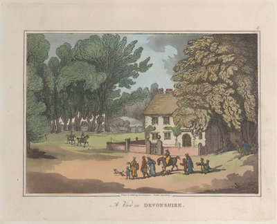 ए व्यू इन डेवोनशायर, फ्रॉम स्केचेस फ्रॉम नेचर, 1822., 1822. निर्माता: थॉमस रोलैंडसन, जोसेफ कॉन्सटेंटाइन स्टैडलर। द्वारा थॉमस रोलैंडसन, जोसेफ कॉन्सटेंटाइन स्टैडलर