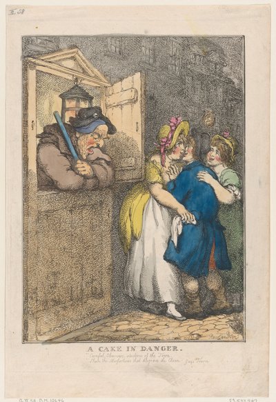 ए केक इन डेंजर, 20 अप्रैल, 1806., 20 अप्रैल, 1806। द्वारा थॉमस रोलैंड्सन