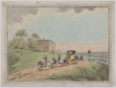 एक कोच और चार, रस्टिक स्केच, 1787।, 1787। द्वारा थॉमस रोलैंड्सन