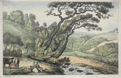 ए कॉर्निश व्यू, 1810। द्वारा थॉमस रोलैंड्सन