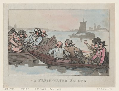 ए फ्रेश-वाटर सैल्यूट, 1799., 1799। द्वारा थॉमस रोलैंड्सन