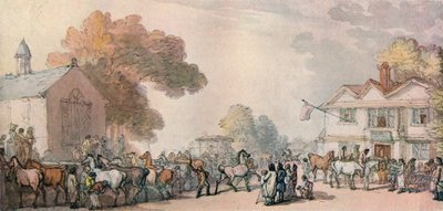 साउथेम्प्टन में एक घोड़ा मेला, c1820, 1918 द्वारा थॉमस रोलैंड्सन