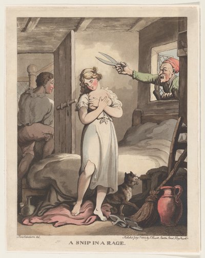 ए स्निप इन ए रेज, 1 जुलाई, 1802., 1 जुलाई, 1802। द्वारा थॉमस रोलैंड्सन