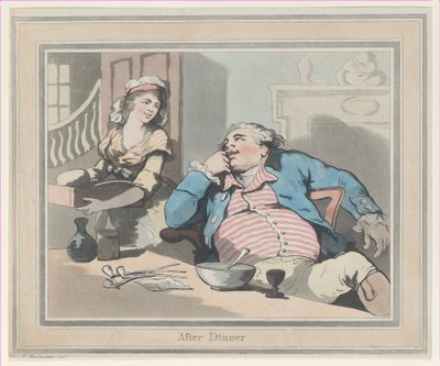 रात के खाने के बाद, 1790, 1790। द्वारा थॉमस रोलैंड्सन