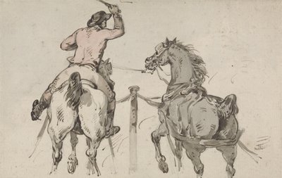 अंग्रेजी पोस्टिलियन, c.1785 (ग्रेफाइट, पेन, स्याही और w - c कागज पर) द्वारा थॉमस रोलैंड्सन