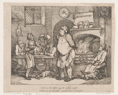 और अब उसकी उठी हुई आंखें द सीलिंग सॉंड..., 1787., 1787। द्वारा थॉमस रोलैंड्सन