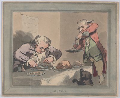 डिनर पर, 1790।, 1790। द्वारा थॉमस रोलैंड्सन