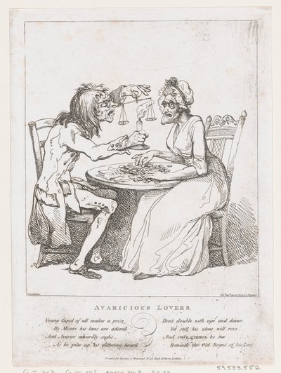 लालची प्रेमी, 1 अगस्त, 1797।, 1 अगस्त, 1797। द्वारा थॉमस रोलैंड्सन