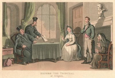 एविग्नन में ट्रिब्यूनल से पहले, 1818, 1821 द्वारा थॉमस रोलैंड्सन