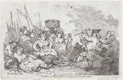 बिलिंग्सगेट, फरवरी 4, 1786।, फरवरी 4, 1786। द्वारा थॉमस रोलैंड्सन