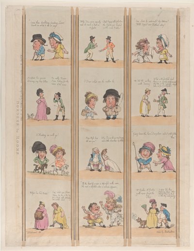 बॉर्डर्स फॉर रूम्स, एक्ट्रा वेंगांजास प्लेट 6, 2 मई, 1799, 2 मई, 1799। द्वारा थॉमस रोलैंड्सन