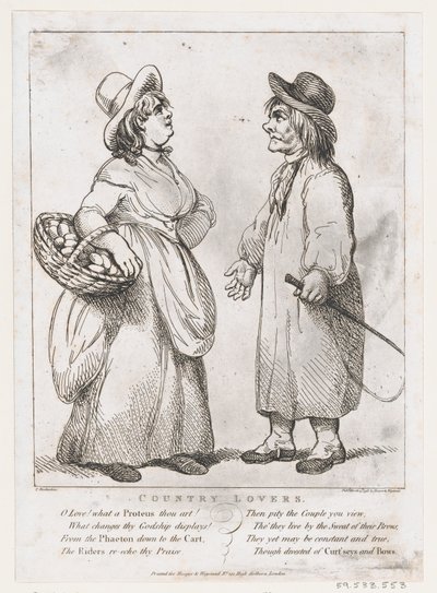 कंट्री लवर्स, 15 मार्च, 1798., 15 मार्च, 1798। द्वारा थॉमस रोलैंड्सन