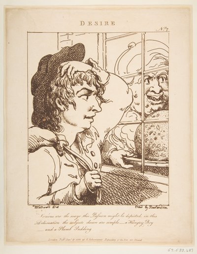 Desire Le Brun Travested, or Caricatures of the Passions, 20 जनवरी, 1800। द्वारा थॉमस रोलैंड्सन