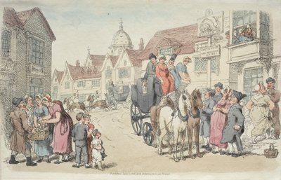 डॉल्फ़िन इन: ग्रीनविच और वूलविच कोच, 1816। द्वारा थॉमस रोलैंड्सन
