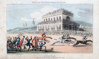 डॉ। सिंटेक्स ने यॉर्क, 1813 में रेस ग्राउंड में अपने पैसे खो दिए। द्वारा थॉमस रोलैंड्सन
