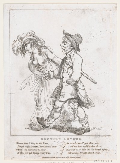 नशे में प्रेमी, 15 मार्च, 1798।, 15 मार्च, 1798। द्वारा थॉमस रोलैंड्सन
