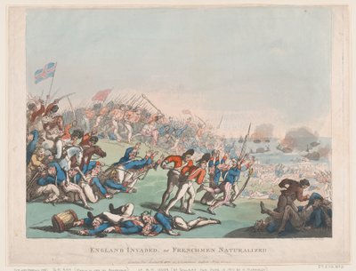 इंग्लैंड पर आक्रमण या फ्रांसीसी नागरिक, 1803, 1803। द्वारा थॉमस रोलैंड्सन