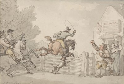 टोल से बचना, c.1805-10 (ग्रेफाइट, पेन, स्याही और कागज पर w - c) द्वारा थॉमस रोलैंड्सन