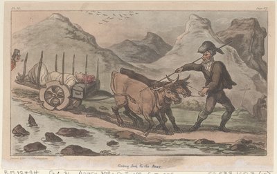 द मिलिट्री एडवेंचर्स ऑफ जॉनी न्यूकम, 1815, 1815 से पीछे की ओर बीमार होना। द्वारा थॉमस रोलैंड्सन