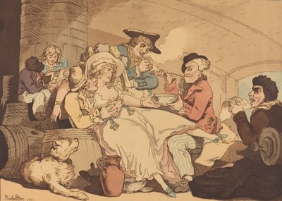 ग्रॉग ऑन बोर्ड, 1789। द्वारा थॉमस रोलैंड्सन