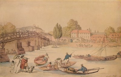 हैम्पटन ब्रिज, 1800 द्वारा थॉमस रोलैंड्सन