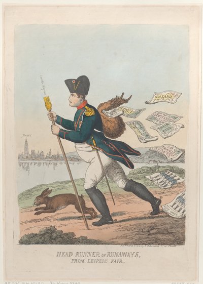 लीपज़िक मेले से हेड रनर या रनवे, 2 मार्च, 1814।, 2 मार्च, 1814। द्वारा थॉमस रोलैंड्सन