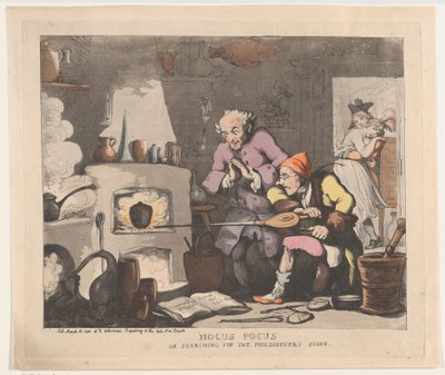 Hocus Pocus, or Searching for the Philosopher's Stone, 12 मार्च, 1800., 12 मार्च, 1800। द्वारा थॉमस रोलैंड्सन