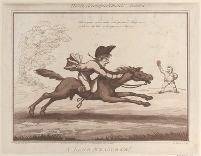 घोड़े की उपलब्धियां, स्केच 11: एक भूमि मापक !!, 1 अगस्त, 1799।, 1 अगस्त, 1799। द्वारा थॉमस रोलैंड्सन