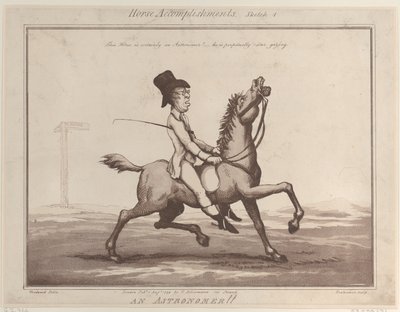 घोड़े की उपलब्धियां, स्केच 1: एक खगोलशास्त्री !!, 1 अगस्त, 1799।, 1 अगस्त, 1799। द्वारा थॉमस रोलैंड्सन