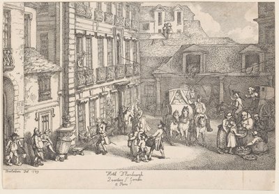होटल डी'हैम्बर्ग, क्वार्टियर सेंट। पेरिस में जर्मेन, 1789, 1789। द्वारा थॉमस रोलैंड्सन