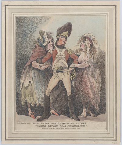 हाउ हैप्पी आई बी एइवर, वर टी'अदर डियर चार्मर अवे, [1784], [1784]। द्वारा थॉमस रोलैंड्सन