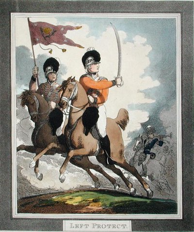 लेफ्ट प्रोटेक्ट, 'हंगेरियन एंड हाईलैंड ब्रॉडस्वॉर्ड' से, 1798 में प्रकाशित (एक्वाटिंट) द्वारा थॉमस रोलैंड्सन