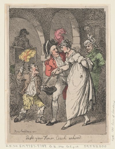 लाइट योर ऑनर, कोच बिना किराए के, 1811., 1811। द्वारा थॉमस रोलैंड्सन