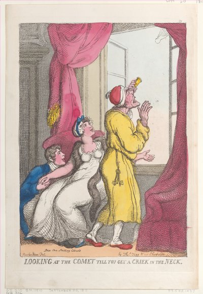 20 सितंबर, 1811, 20 सितंबर, 1811, जब तक आप गर्दन में एक क्रिक प्राप्त नहीं करते, तब तक धूमकेतु को देखते हुए। द्वारा थॉमस रोलैंड्सन