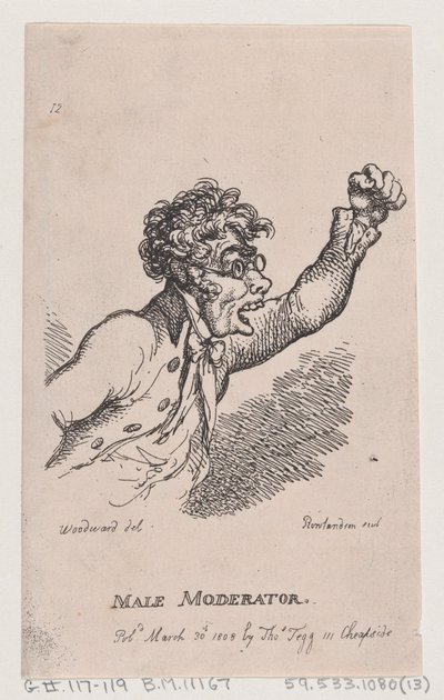पुरुष मॉडरेटर, 30 मार्च, 1808., 30 मार्च, 1808। द्वारा थॉमस रोलैंड्सन