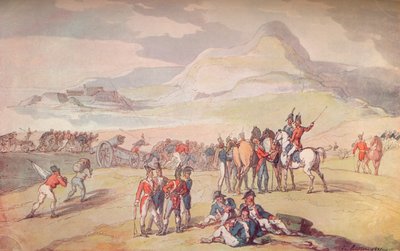सैन्य दृश्य: लैंडिंग ट्रूप्स एंड गन्स।, 1801। 1914 द्वारा थॉमस रोलैंड्सन