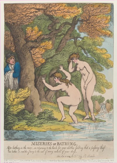मिसरीज ऑफ बाथिंग, [1 अप्रैल, 1808], सितंबर को फिर से जारी ..., [1 अप्रैल, 1808], 1 सितंबर, 1814 को फिर से जारी किया गया। द्वारा थॉमस रोलैंड्सन