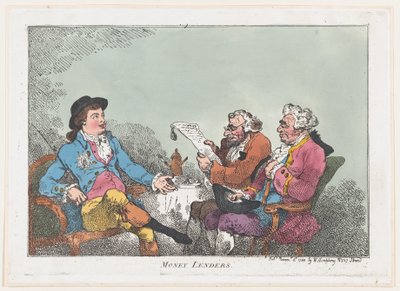 मनी लेंडर्स, 8 नवंबर, 1784., 8 नवंबर, 1784। द्वारा थॉमस रोलैंड्सन
